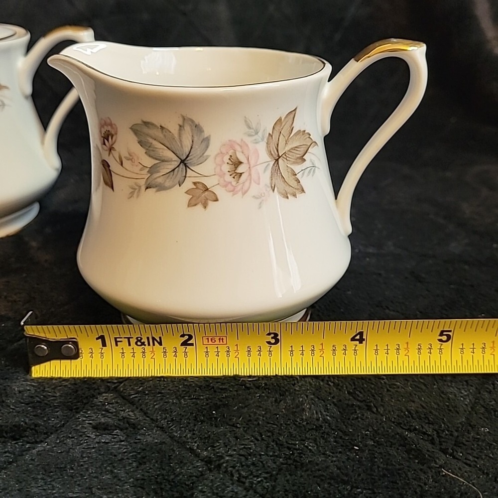 Empress China Chatham R1904 Creamer & Sugar Bowl + Lid Japan - Picture 16 of 16
